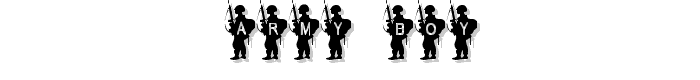 Army Boy font